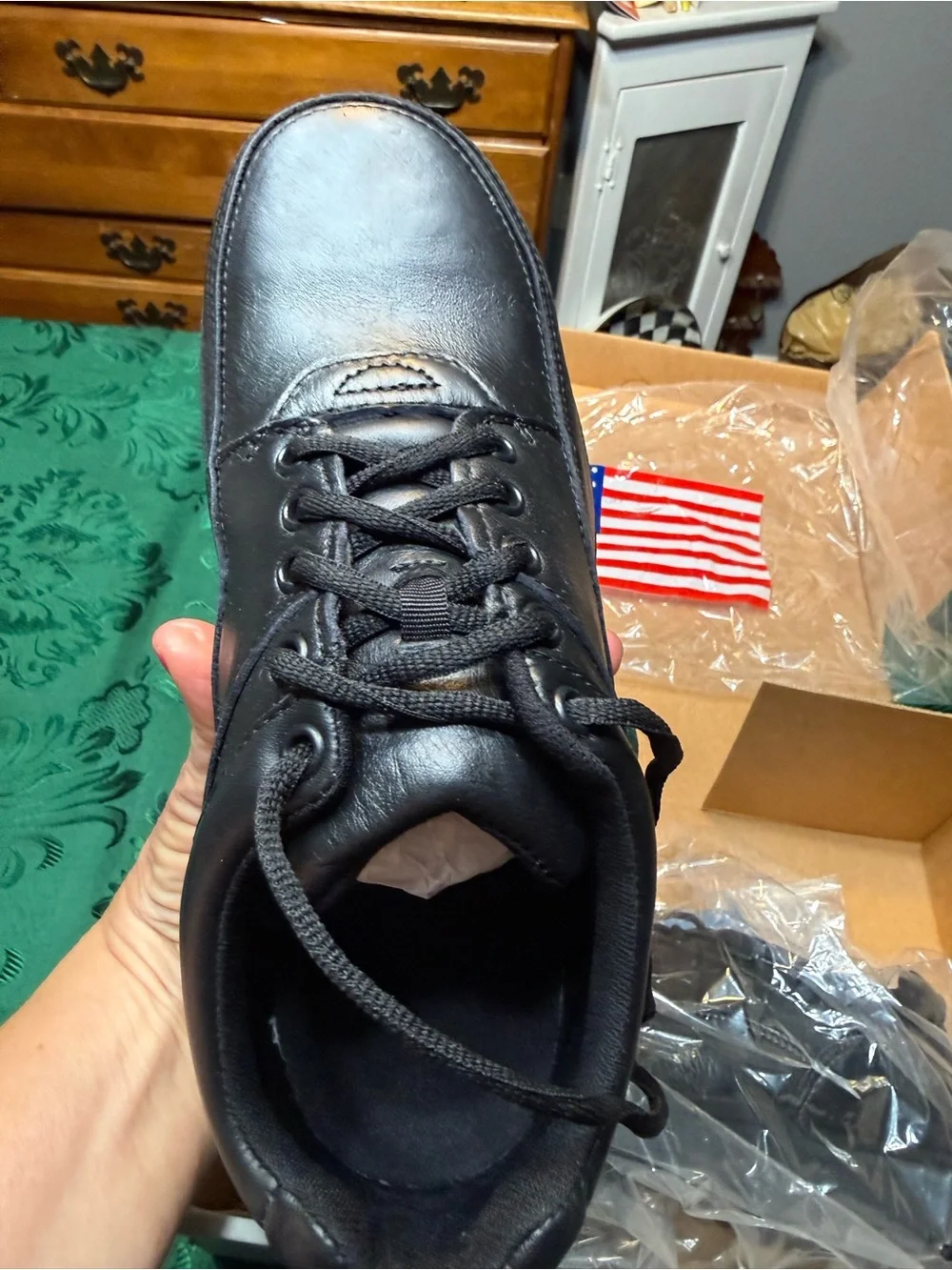 Rockport Works pro Walker, postal approved, black leather shoes men’s NWT
